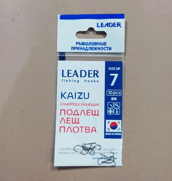 Крючки рыболовные Leader Kaizu Корея, оригинал LK_2315 фото