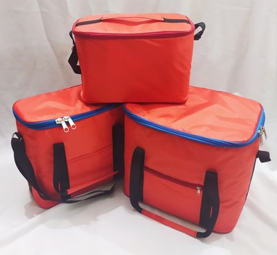 Комплект сумок холодильників (термо сумка) 3 в 1 жовтогарячий Fishmaster 12, 18 і 30 літрів FXM-121830 фото