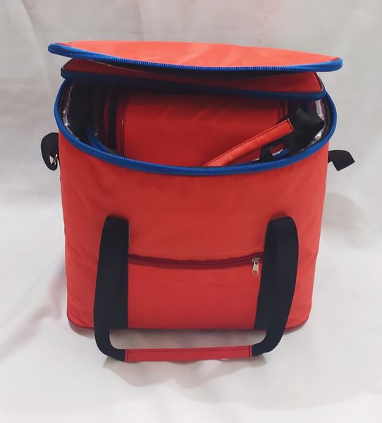 Комплект сумок холодильників (термо сумка) 3 в 1 жовтогарячий Fishmaster 12, 18 і 30 літрів FXM-121830 фото