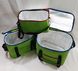 Комплект Сумок холодильников (термо сумка) 3 в 1 зеленый Fishmaster 12, 18 и 30 литров FXM-121830 фото 2