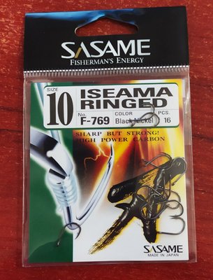 Крючки рыболовные Sasame серия Iseama Ringed Япония оригинал F 769 фото
