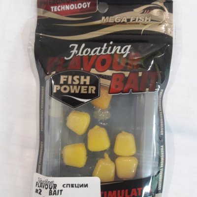 Плавающая силиконовая приманка кукурузас ароматом специй. Fish Power. flavour floating bait сп2 фото
