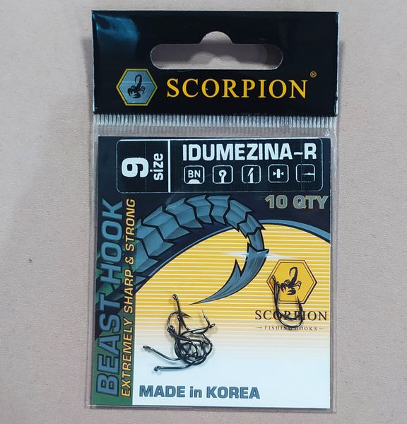 Гачки рибальські Scorpion Idumezina-R , Корея оригінал SIR_2212 фото