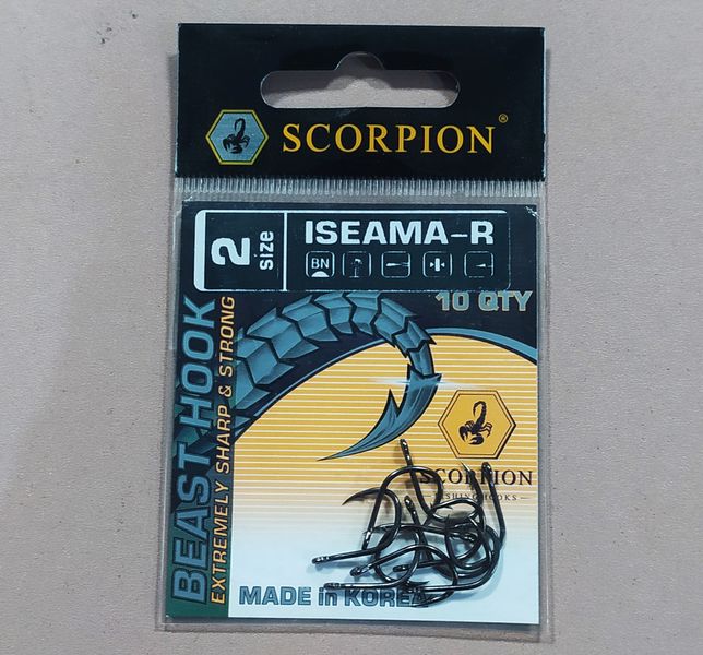 Крючки рыболовные Scorpion Iseama-R Корея оригинал SIR_1152 фото